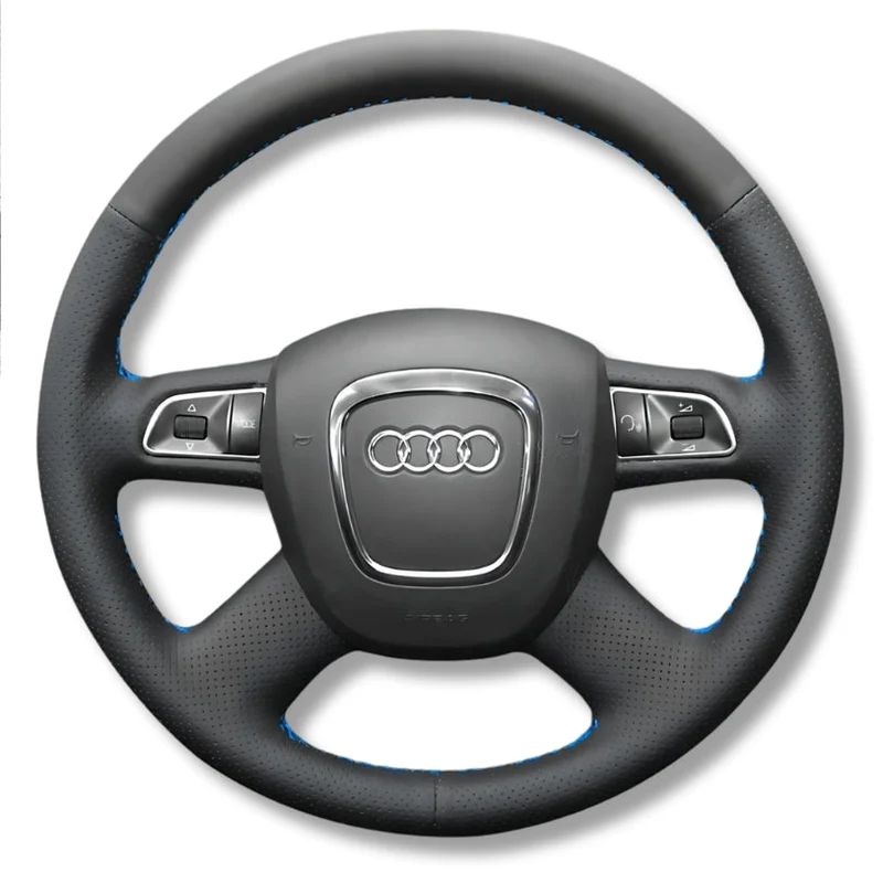Couvre Volant Audi B7 4 Branches Cuir