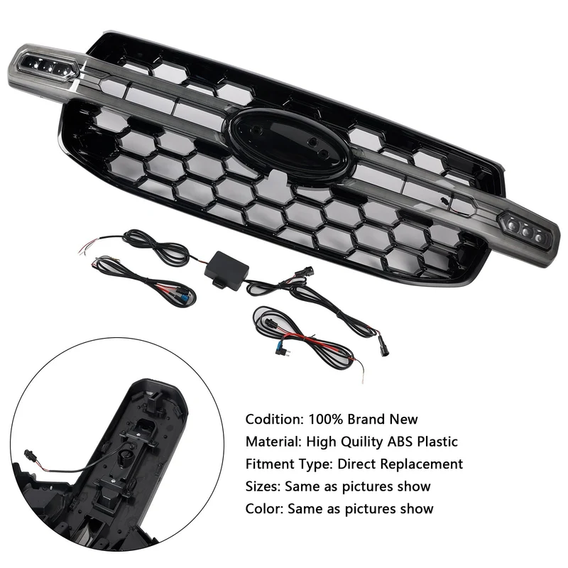 Grille Calandre Ford Ranger Everest Wildtrak 2023-2024 LED