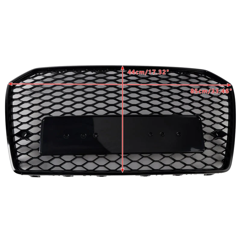 Grille Calandre Nid d'Abeille Style RS6 Audi A6 S6 C7 2016-2018