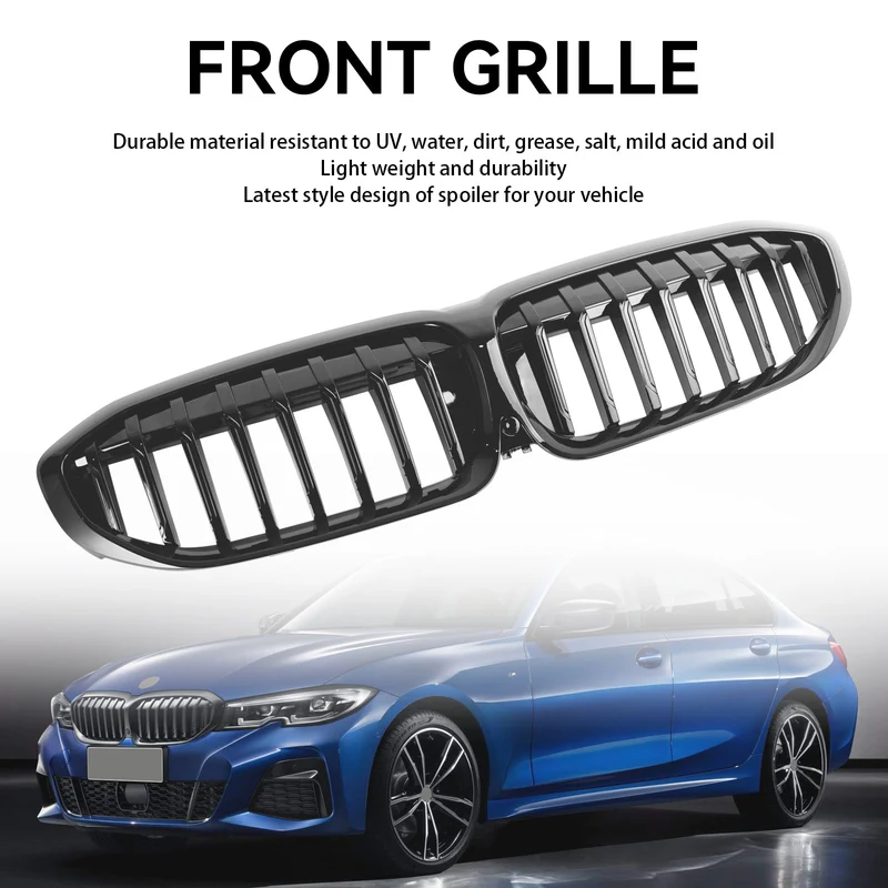 Grille Calandre ABS Noir Brillant BMW Série 3 G20 G28 2019-2020