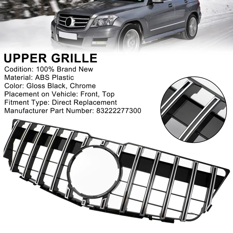 Grille Supérieure GT Mercedes GLK X204 2008-2012