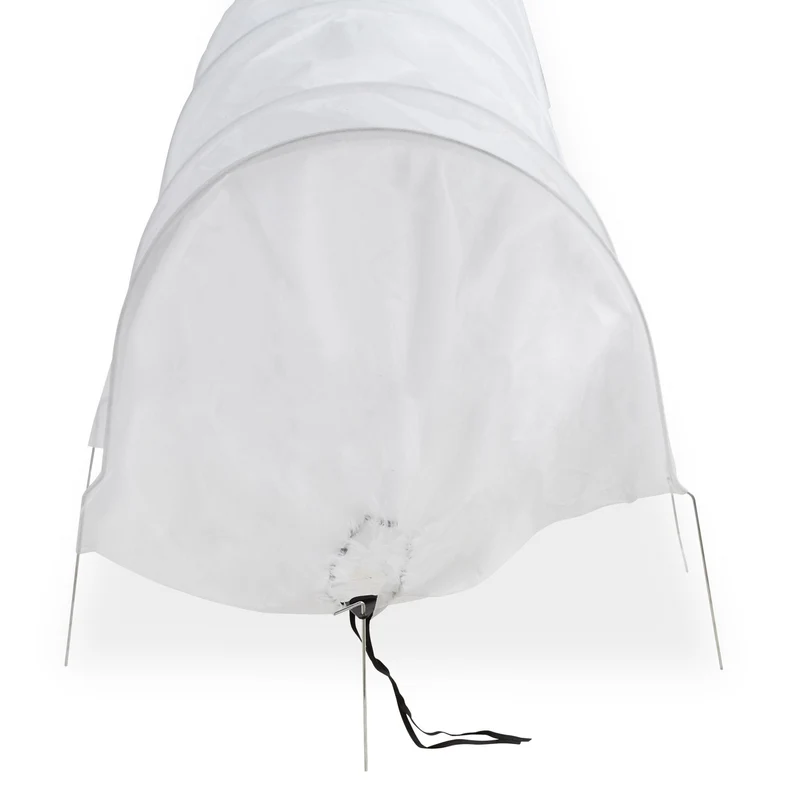 Tunnel de culture jardin 5 x 3 x 1 m protection optimale contre les oiseaux en filet de plastique vert 13_0015025