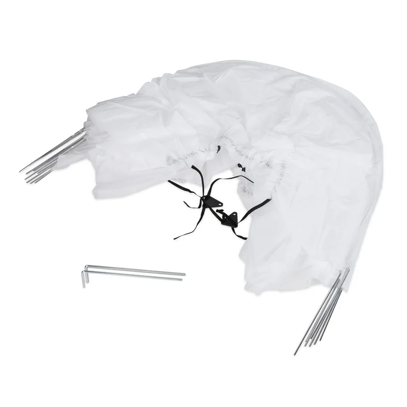 Tunnel de culture jardin 5 x 3 x 1 m protection optimale contre les oiseaux en filet de plastique vert 13_0015025