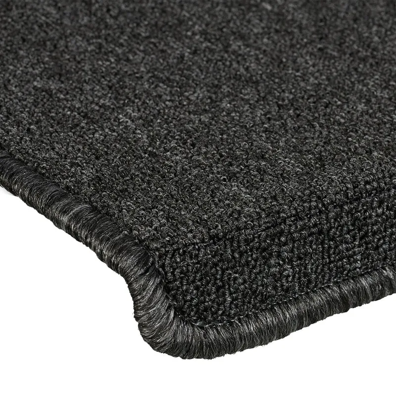 Lot de 15 marchettes d'escalier rectangulaires autoadhésives confortables 4 x 65 x 24 cm en plastique noir 13_0016570