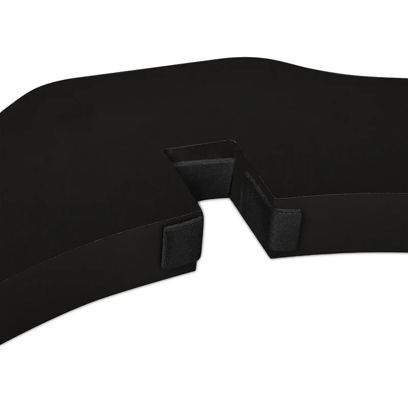 Barrière de sécurité réglable pour animaux d'intérieur escalier cheminée 70 x 80 cm protection pratique en plastique noir 13_0011436