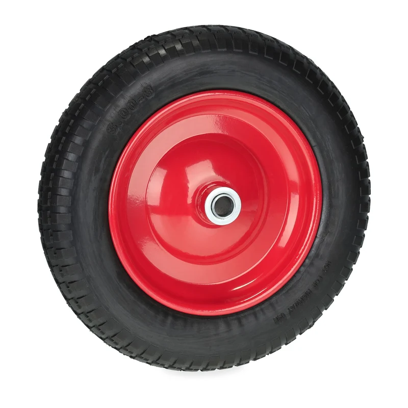 Roue de brouette increvable 3.00-8 confort de conduite surface profilée en caoutchouc noir 13_0012277