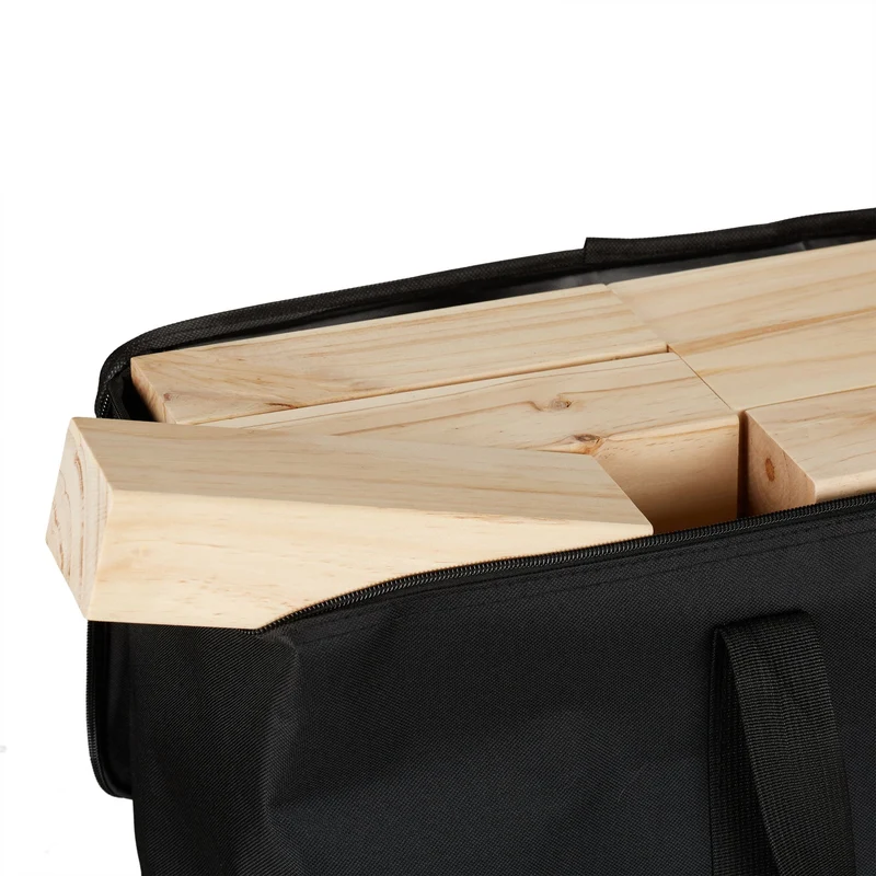 Jeu d'empilage extérieur intérieur taille XXL jardin loisir 54 blocs en bois naturel 13_0010615