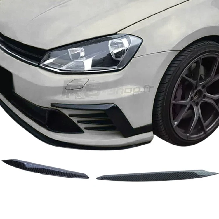 Paupières Phares VW Golf 7 GTI R Style Noir Brillant