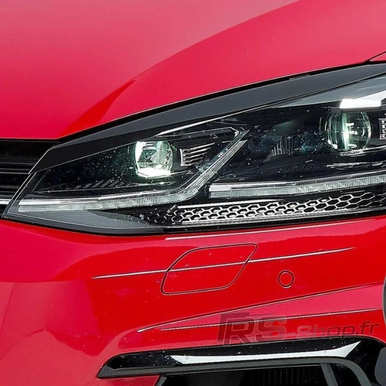 Paupières Phares VW Golf 7 GTI R Style Noir Brillant