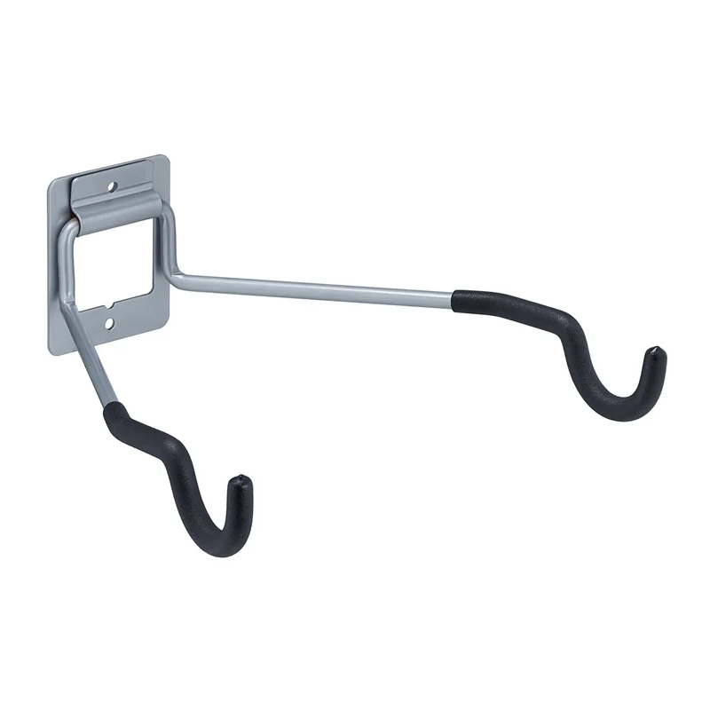 Support mural pliable pour vélo gain de place 38 x 20 x 10 cm design contemporain appartement en métal noir 13_0011989