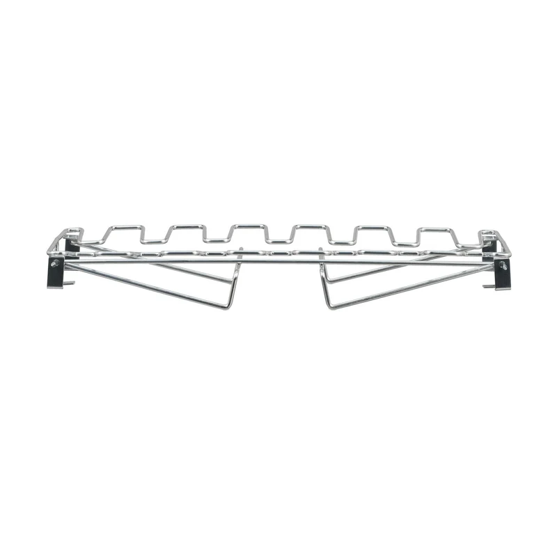 Lot de 2 supports cuisses de poulet cuisson barbecue pliables 28 cuisses en acier inoxydable argenté 13_0017226