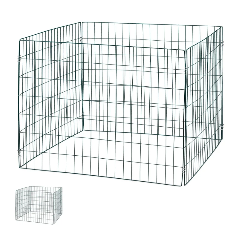 Lot de 2 composteurs de jardin spacieux en acier noir avec circulation de l'air optimale 13_0016632