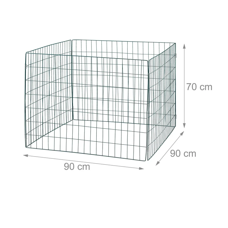 Lot de 2 composteurs de jardin spacieux en acier noir avec circulation de l'air optimale 13_0016632