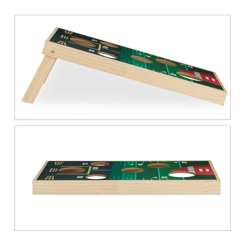 Jeu de lancer adapté pour adultes et enfants 90 x 60 x 10 cm ambiance festive double face en bois multicolore 13_0012054