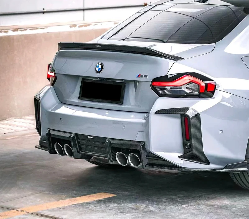Garnitures Pare-Chocs Arrière Fibre Carbone BMW G87 M2