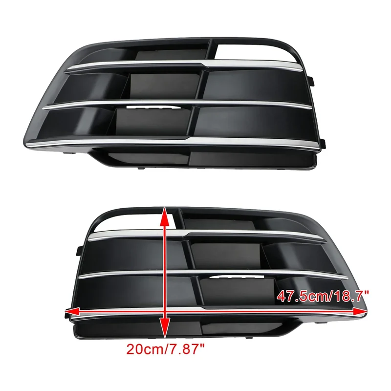 Grille Calandre Pare-Choc Audi Q5 SQ5 S-Line 2018-2022 Noir