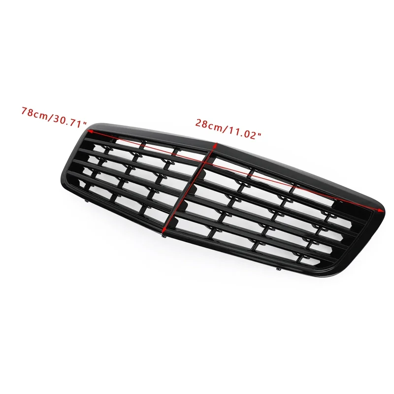 Grille Pare-Chocs AMG Noir Brillant Mercedes W211 2007-2009