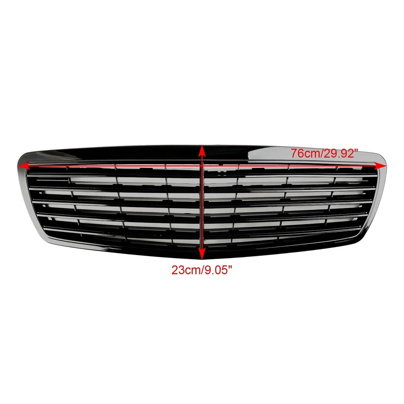 Calandre Avant Noir Brillant Mercedes Classe E W211 2002-2006