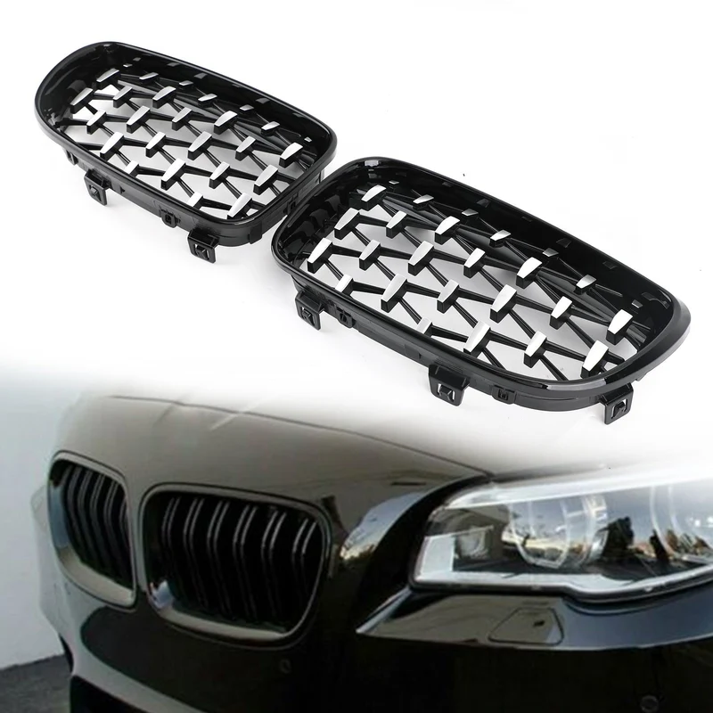 Grille Avant BMW Série 1 E81 E87 E82 E88 2008-2012 Noir Chrome