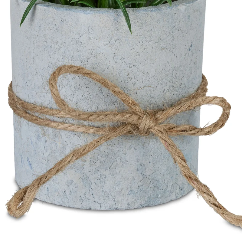 Lot de 4 plantes artificielles décoratives style moderne intérieur 12 x 10 cm en pierre verte 13_0017080