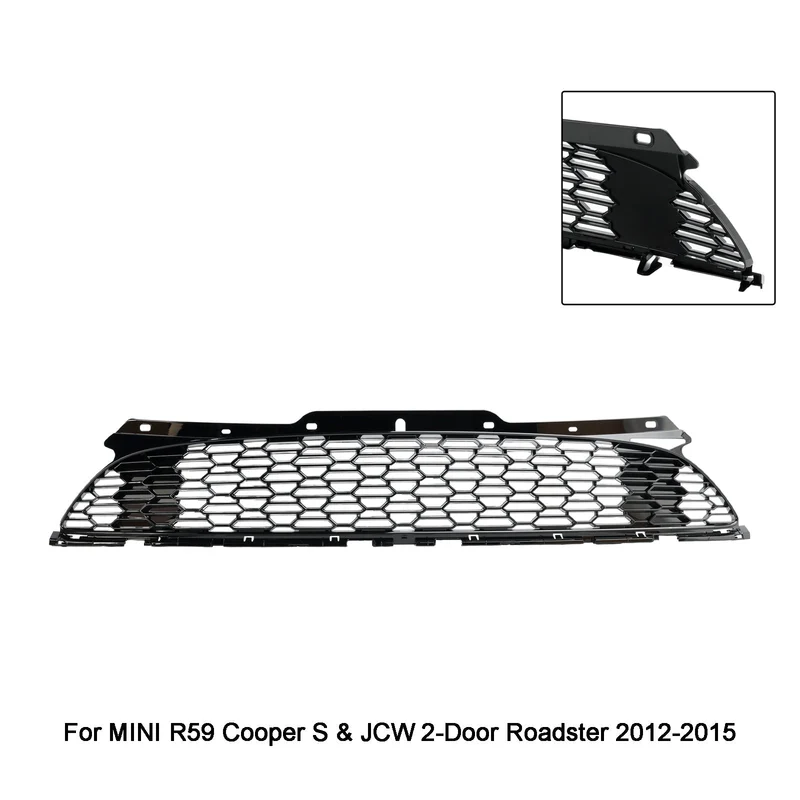 Grille JCW Mini Cooper S R55-R59 Noir Brillant
