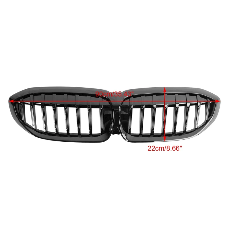 Grille Calandre Avant Noire ABS BMW Série 3 G20 G28