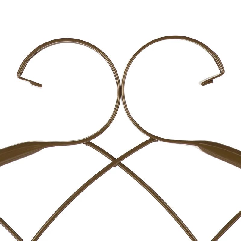 Lot de 2 tuteurs à tomates treillis décoratifs jardin 200 x 30 cm en métal marron 13_0012024