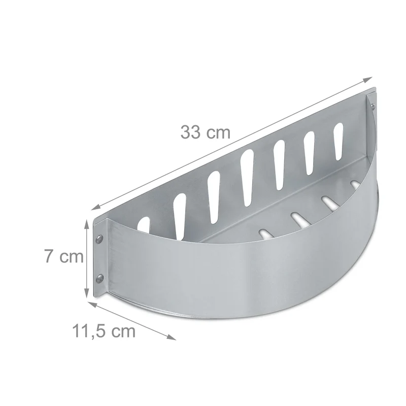 Lot de 2 paniers à charbon pour barbecue cuisson directe et indirecte en acier noir 13_0010776