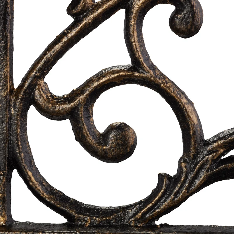 Abreuvoir mural vintage pour jardin terrasse 24 x 28 x 14 cm en fonte de fer gris 13_0009190