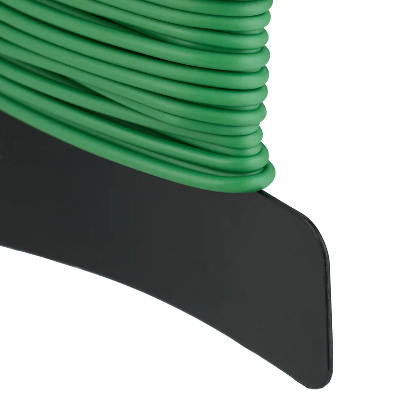Lot de 10 rouleaux de fil de fer pour jardinage 10 m en plastique vert 13_0015513