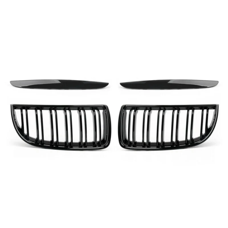 Calandre Avant Double Lame Noir Brillant BMW E90 Berline Wagon 2004-2007