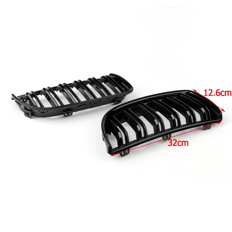 Calandre Avant Double Lame Noir Brillant BMW E90 Berline Wagon 2004-2007