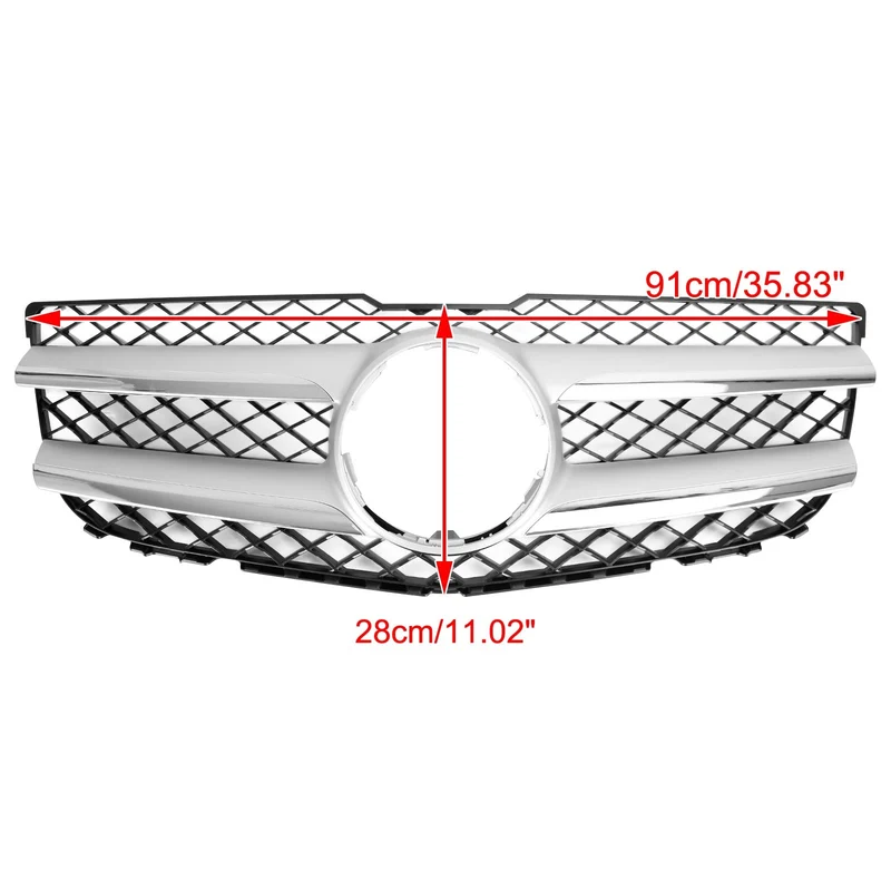 Calandre Avant Chromée Supérieure Mercedes GLK X204 2013-2015