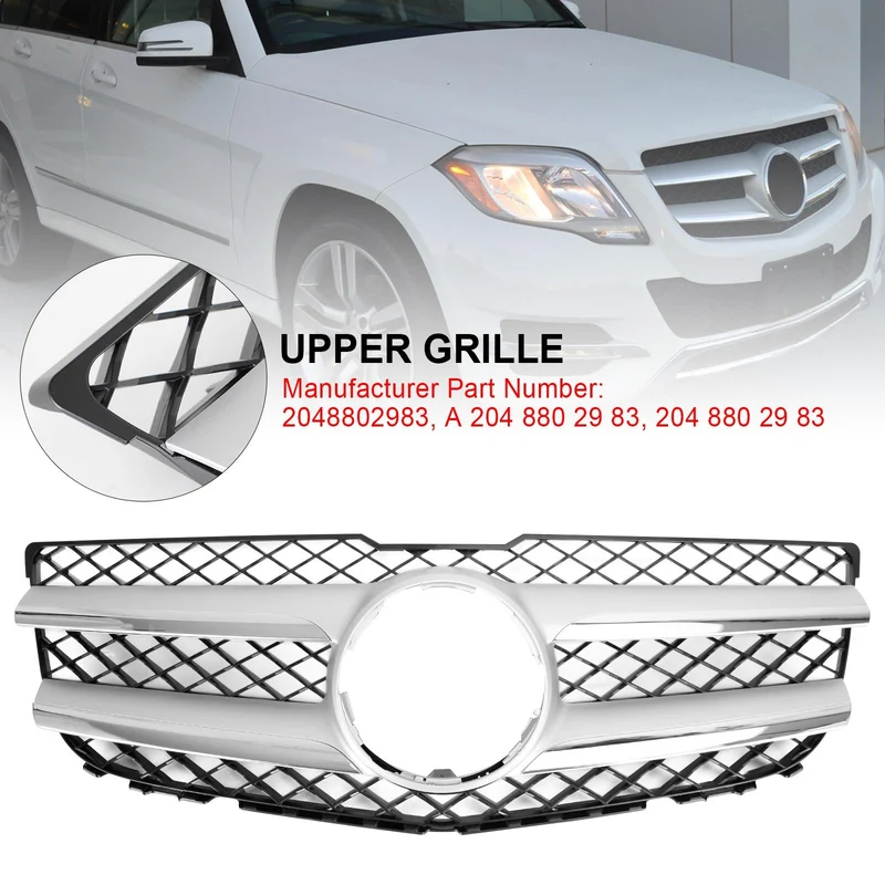 Calandre Avant Chromée Supérieure Mercedes GLK X204 2013-2015