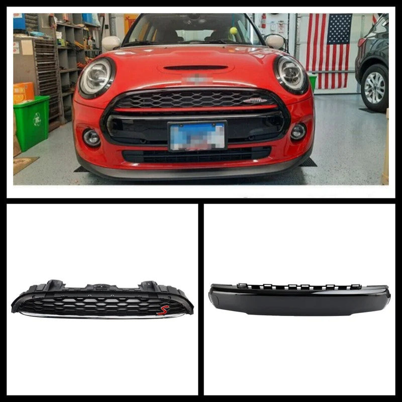 Ensemble Calandre Noire Cache-plaque MINI F55 Cooper S/SD 2014-2021