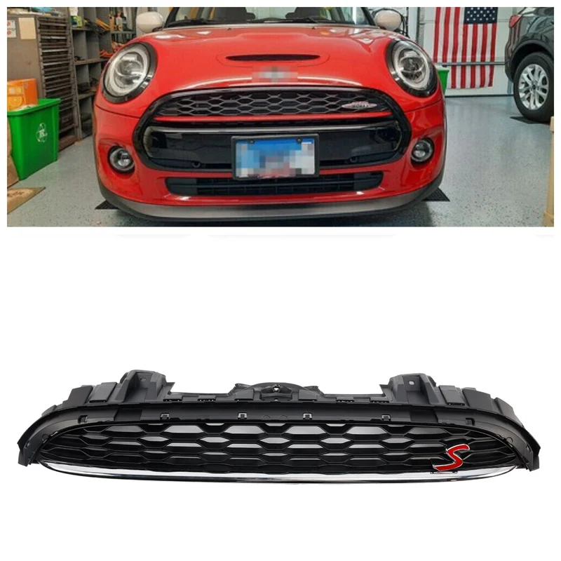 Ensemble Calandre Noire Cache-plaque MINI F55 Cooper S/SD 2014-2021