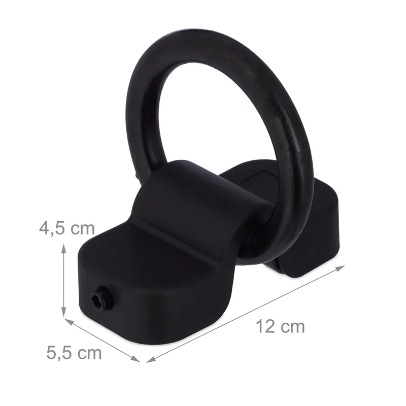 Ancrage murale ou au sol pour vélo moto trottinette 15 x 5 x 5 cm en acier trempé noir 13_0013185