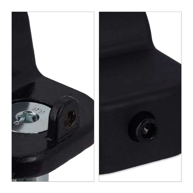 Ancrage murale ou au sol pour vélo moto trottinette 15 x 5 x 5 cm en acier trempé noir 13_0013185