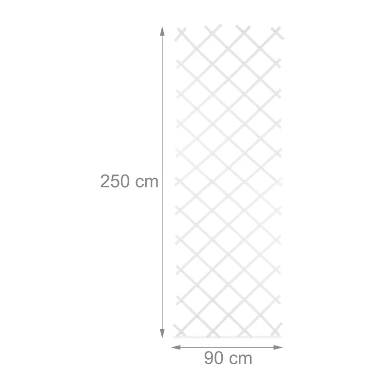 Lot de 3 treillis extensible pour plantes grimpantes balcon jardin 250 x 120 cm en plastique vert 13_0011751