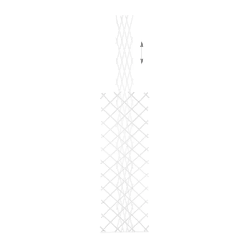 Lot de 3 treillis extensible pour plantes grimpantes balcon jardin 250 x 120 cm en plastique vert 13_0011751