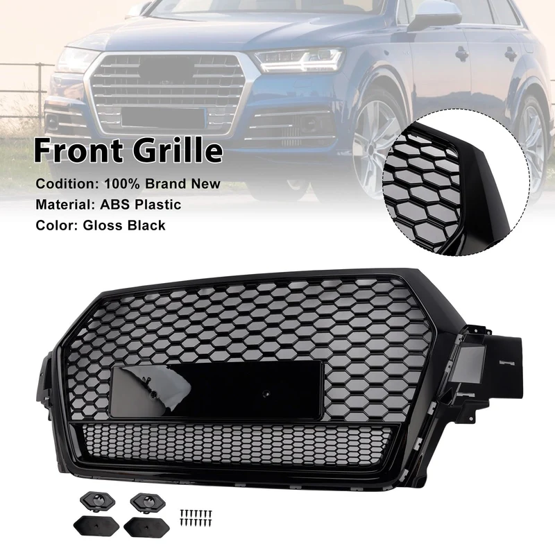 Calandre Maille Audi Q7 SQ7 Noir Brillant 2016