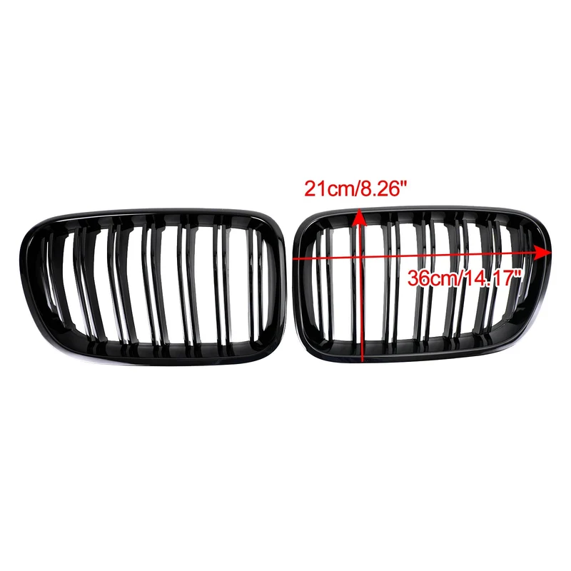 Grille Calandre Pare-Choc BMW X3 F25 2011-2014 Noir Brillant Double Ligne