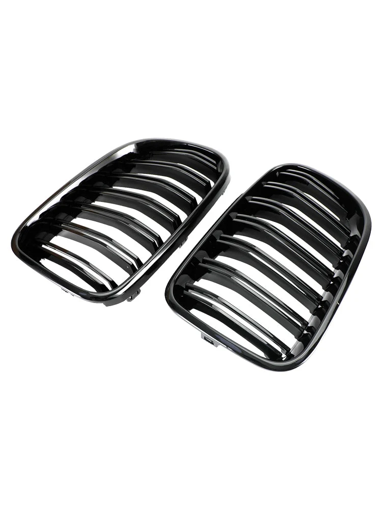 Grille Calandre Pare-Choc BMW X3 F25 2011-2014 Noir Brillant Double Ligne