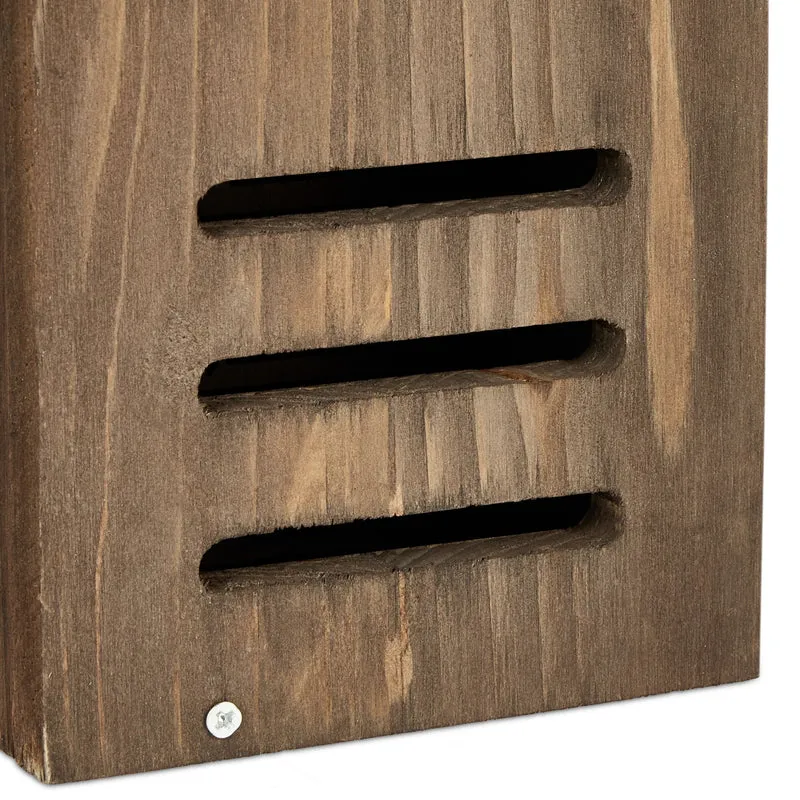 Hôtel à insectes abri suspendu jardin ouverture facile 25 x 15 x 10 cm en bois naturel 13_0015269