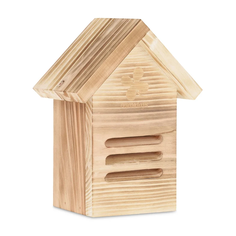 Maison à coccinelles suspendue en bois pour jardin protection environnementale 25 x 20 x 15 cm en bois naturel 13_0012306