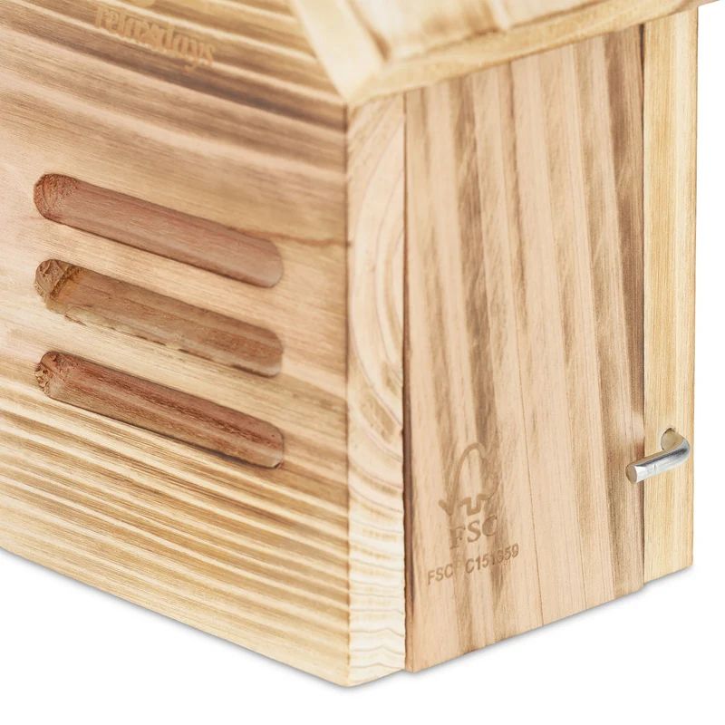 Maison à coccinelles suspendue en bois pour jardin protection environnementale 25 x 20 x 15 cm en bois naturel 13_0012306