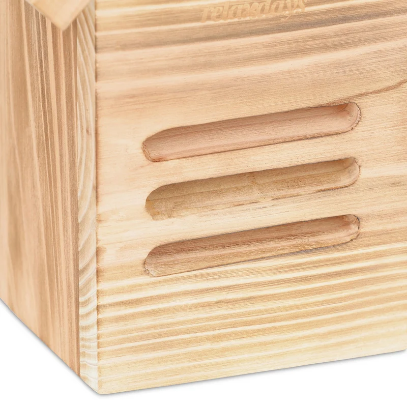 Maison à coccinelles suspendue en bois pour jardin protection environnementale 25 x 20 x 15 cm en bois naturel 13_0012306