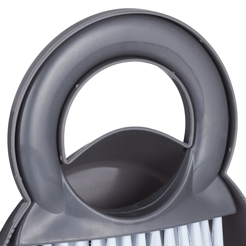 Lot de 2 sets brosse de table et pelle pratique nettoyage plan de travail cuisine design moderne en plastique gris 13_0013792