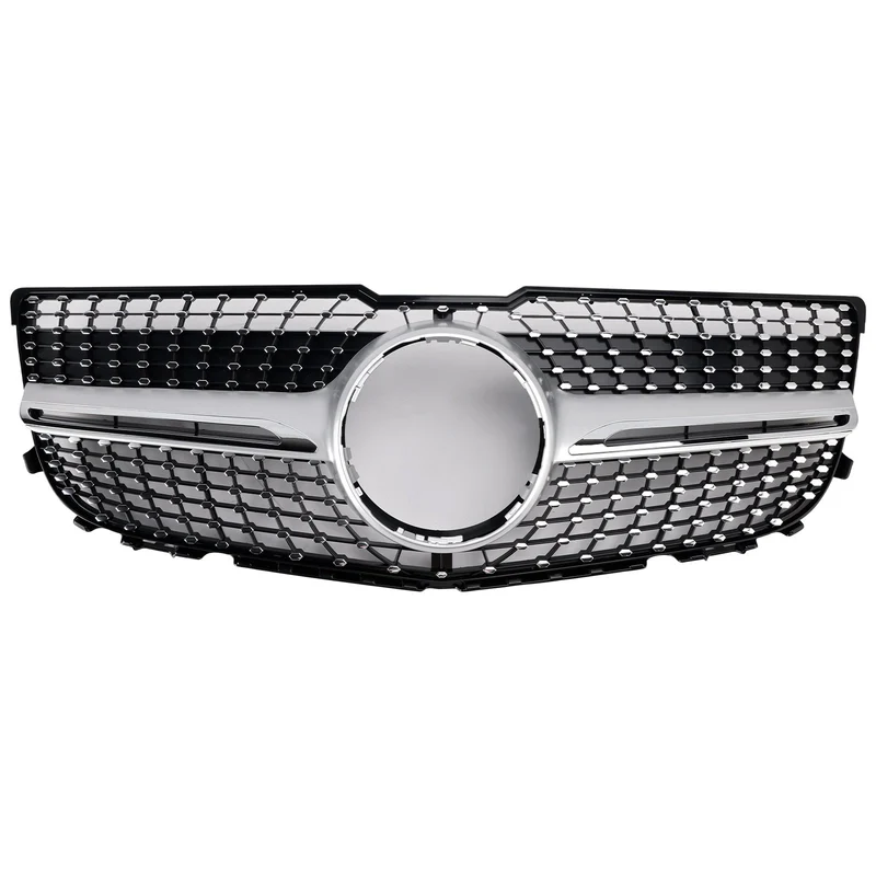 Grille Pare-Chocs Avant Diamant Mercedes GLK X204 2013-2015 Noir
