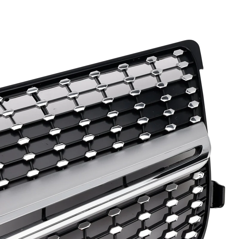 Grille Pare-Chocs Avant Diamant Mercedes GLK X204 2013-2015 Noir